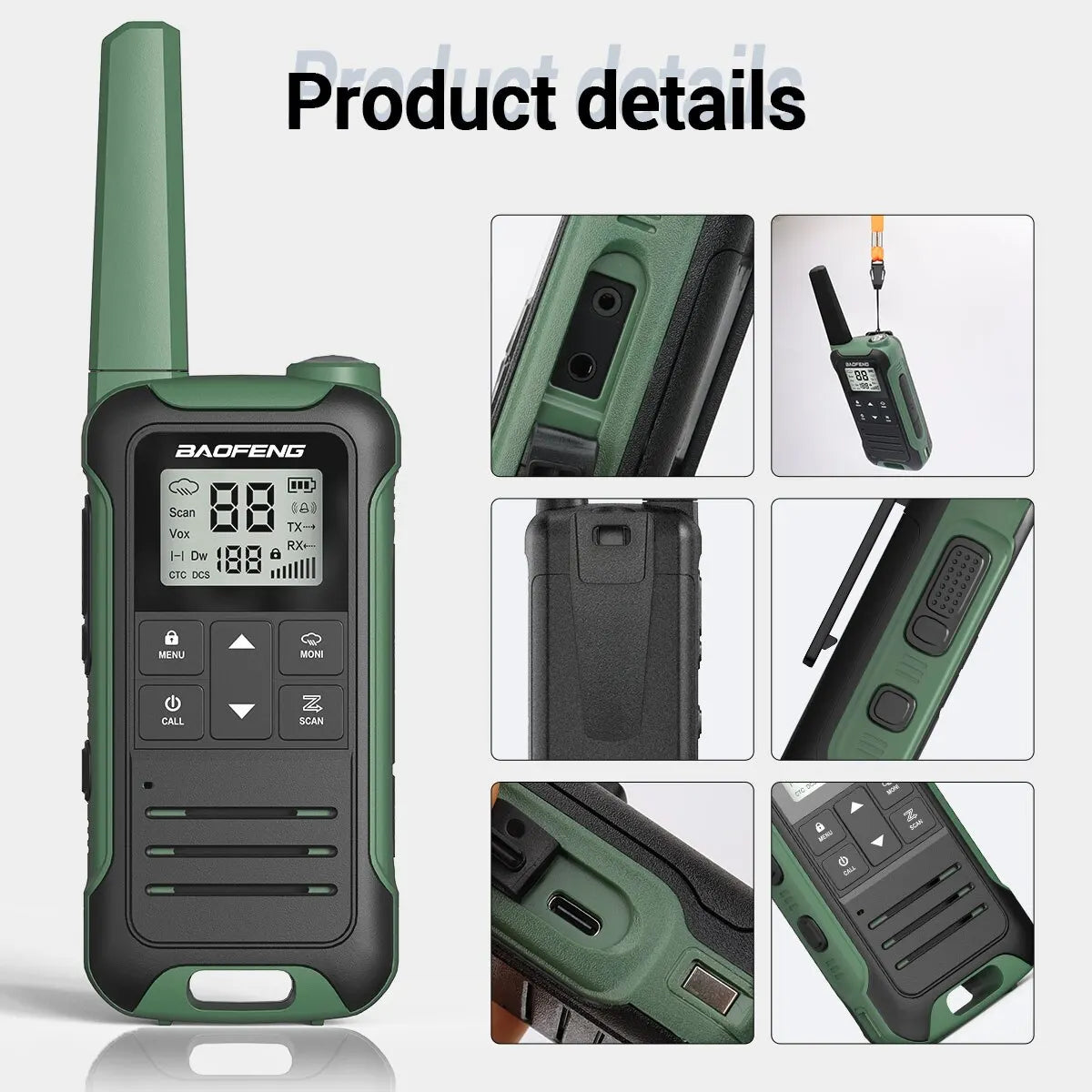 Σετ 2 Walkie Talkie Baofeng – Αδιάβροχα & Μεγάλης Εμβέλειας