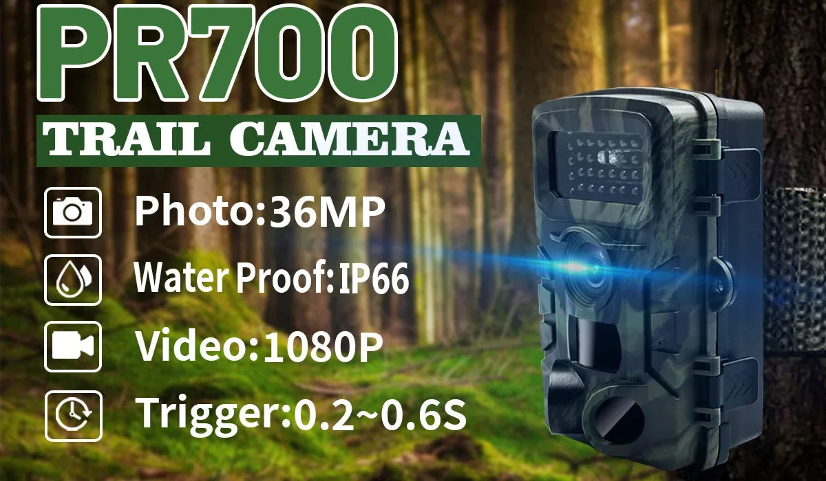 Hunting Trail Camera 58MP PR700 – HD Νυχτερινής Όρασης & Motion Sensor