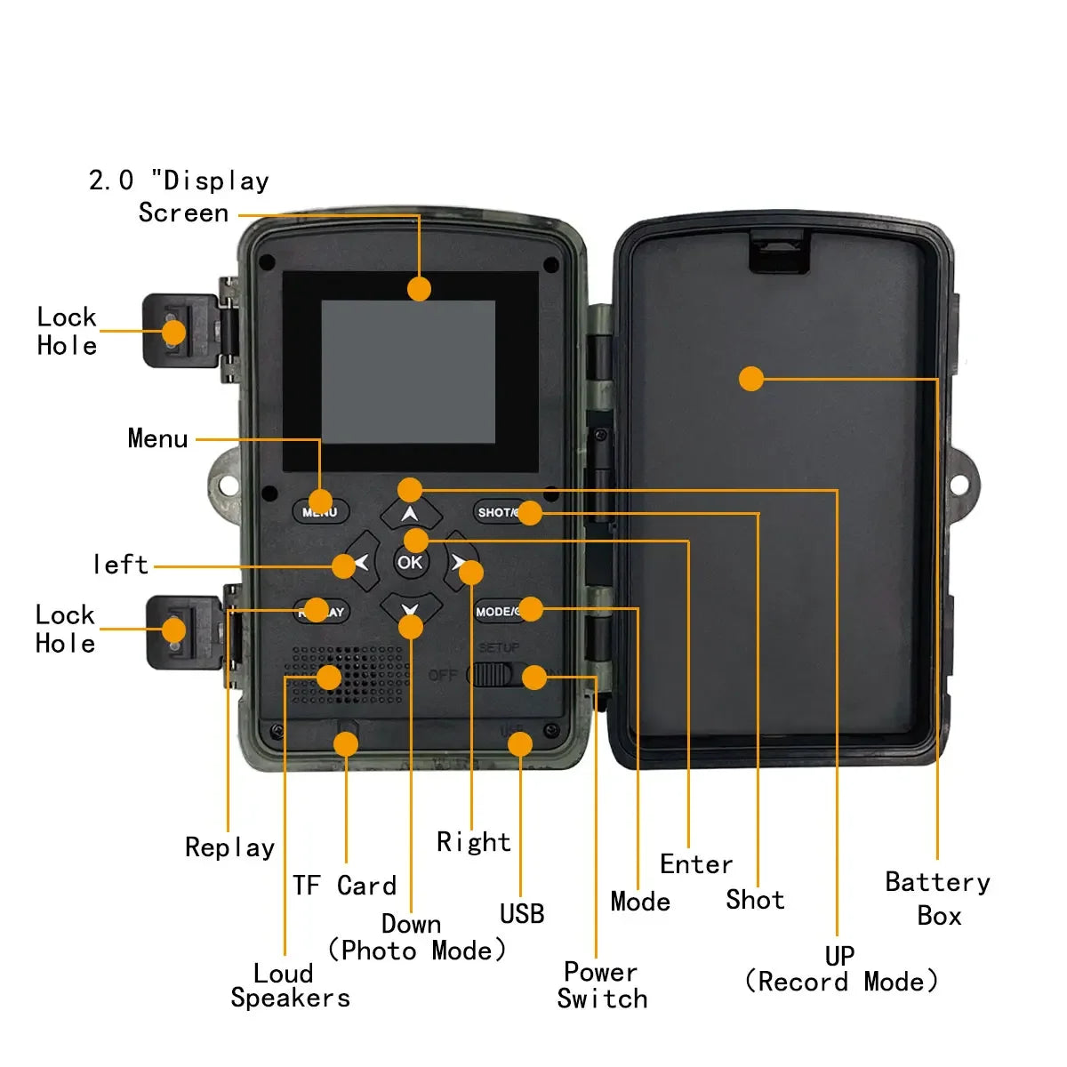 Hunting Trail Camera 58MP PR700 – HD Νυχτερινής Όρασης & Motion Sensor